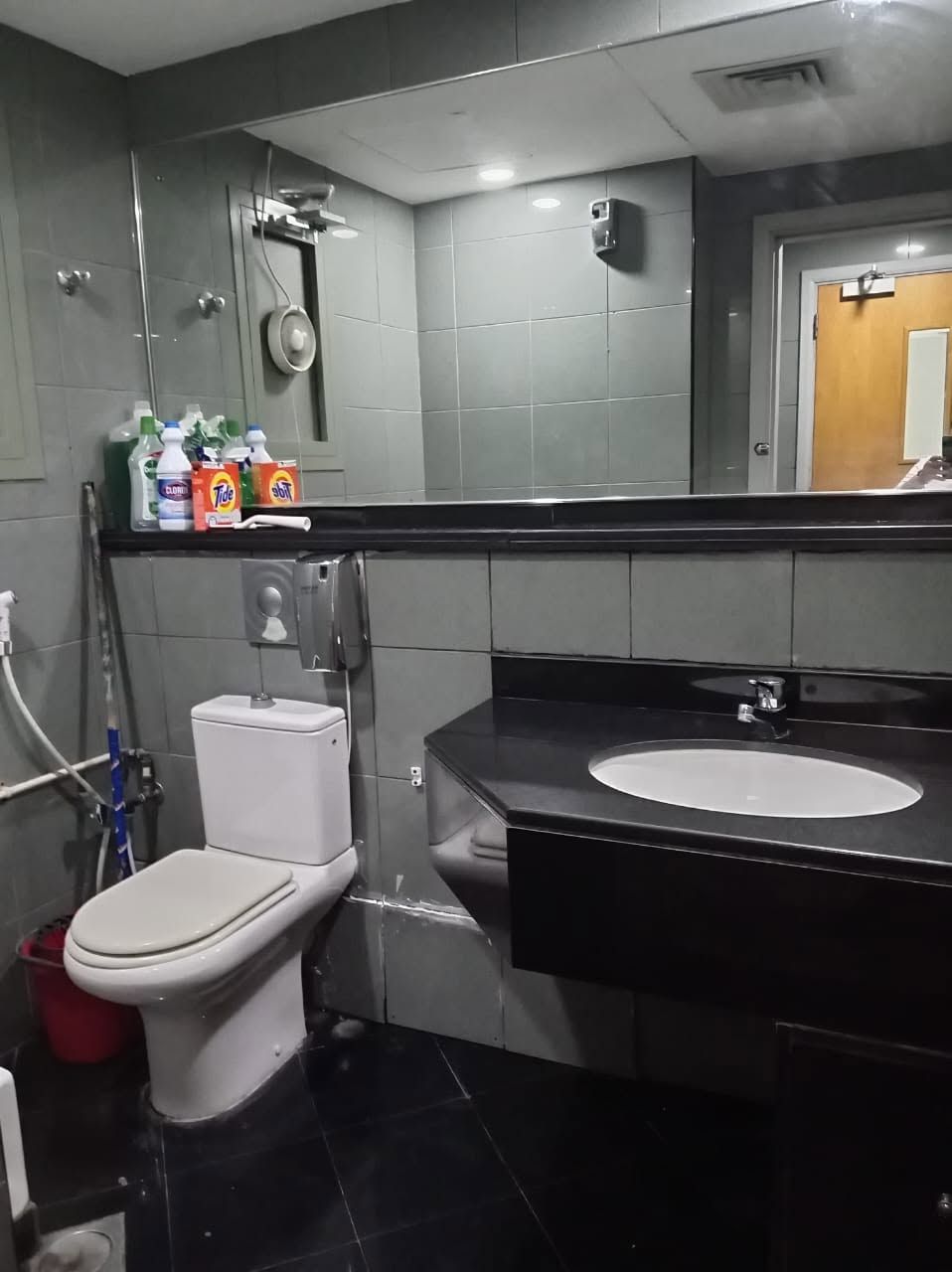A spotless, sanitised restroom cleaned by Bee Thrive